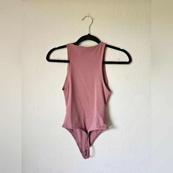 Aritzia Babaton High Neck Pink Bodysuit 2XS - Picture 2 of 6